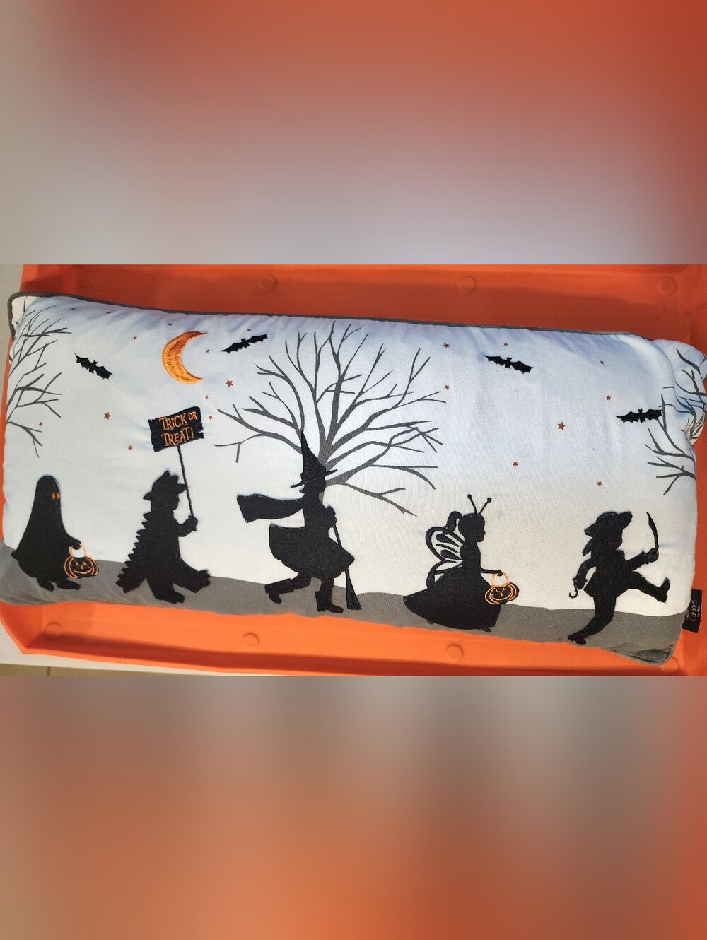 FAO Schwarz Halloween Lumbar Pillow Trick or Treat